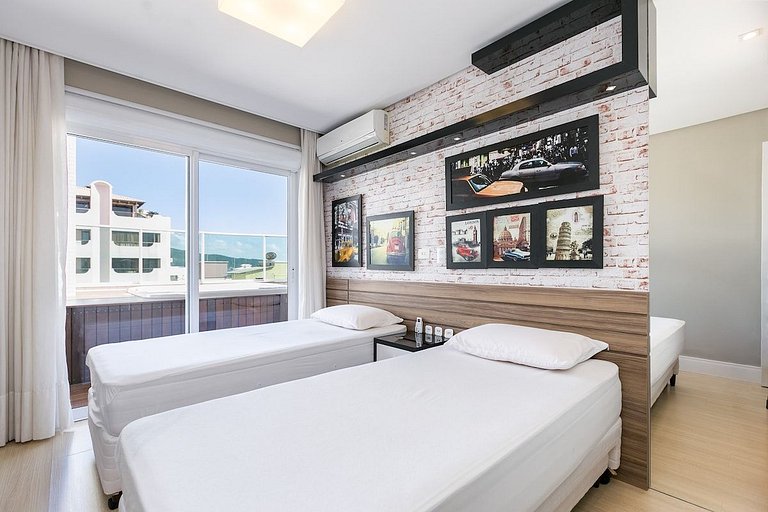 Cobertura ★ Jacuzzi & Bela Vista ★ Wi-Fi & 2 Vagas